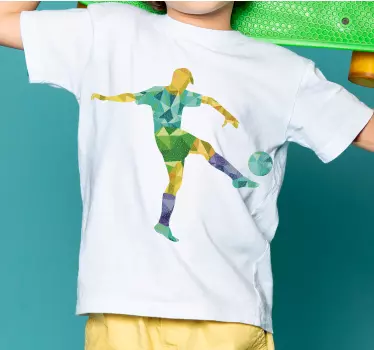 T-shirt enfant joueur de football coloré - TenStickers
