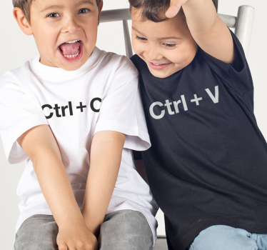 T-shirt enfant contrôle c et contrôle v - TenStickers