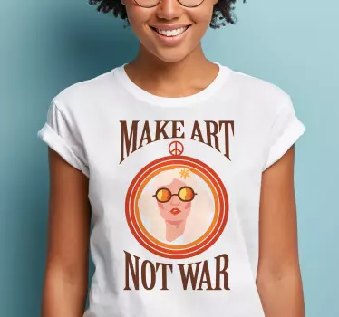 T-shirt Faites de l'art pas la guerre - TenStickers