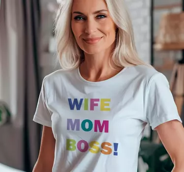 T shirt fete des meres Femme, maman, patron! - TenStickers