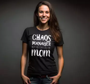 T-shirt fête des mères Maman manager du chaos - TenStickers