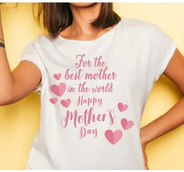 T-shirt fête des mères message touchant - TenStickers