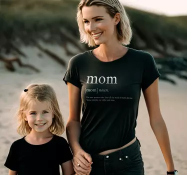 T-shirt Fête des Mères avec texte sens du mot Maman - TenStickers