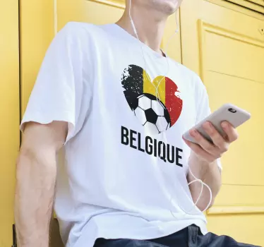 T-shirt foot belgique - TenStickers