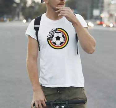 T-shirt football Belgique - TenStickers