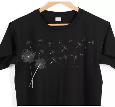 T-shirt jeux de vents de pissenlit - TenStickers