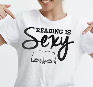 T-shirt la lecture, c'est sexy - TenStickers