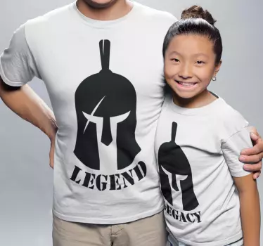 T-shirt légende et héritage père et enfant - TenStickers