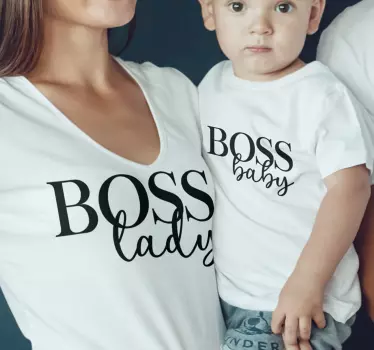 T shirt mere fille Patronne, patron bébé - TenStickers