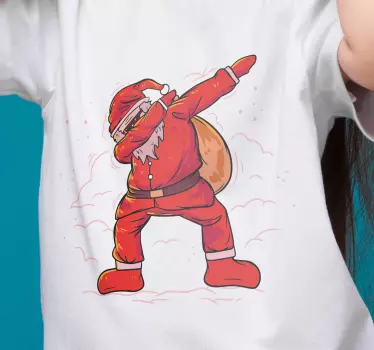 T-shirt Noël Dapping santa klaus - TenStickers