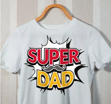T-shirt père et fils graphique super papa - TenStickers