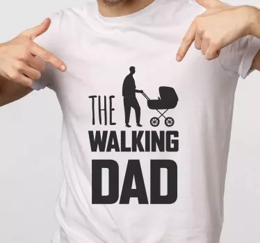 T-shirt père et fils le papa qui déambule - TenStickers