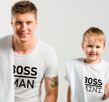 T-shirt père et fils le patron et la patronne minnie - TenStickers