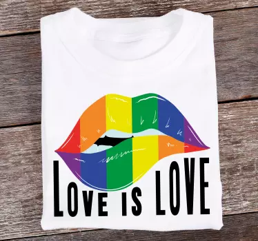 T-shirt personnalisé déclaration d'amour colorée - TenStickers