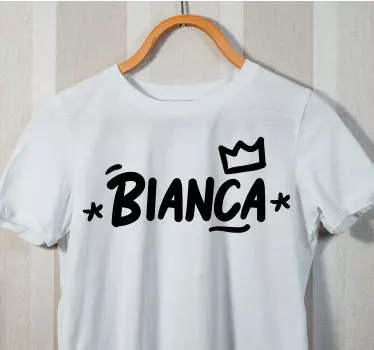 T-shirt personnalisé décor de nom couronné - TenStickers
