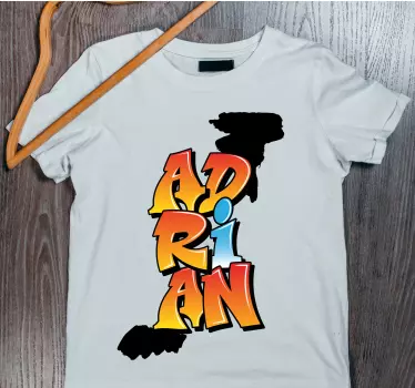 T-shirt personnalisé design de prénom adrian - TenStickers