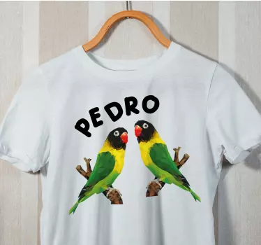 T-shirt personnalisé graphique de perroquets vibrants - TenStickers