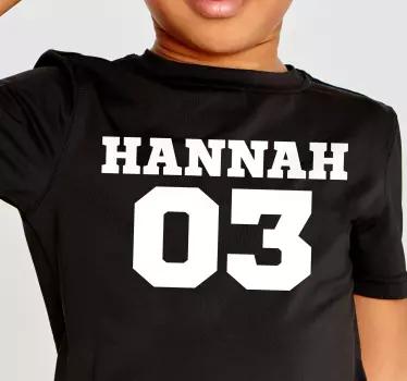 T-shirt personnalisé numéro de nom personnalisé - TenStickers