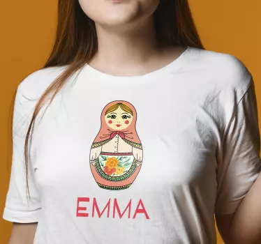 T-shirt personnalisé poupée matriochka emma - TenStickers