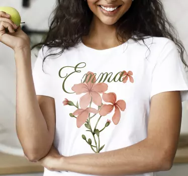 T-shirt personnalisé vêtements floraux personnalisés - TenStickers