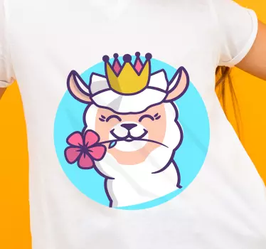 T-shirt princesse llama mignonne - TenStickers