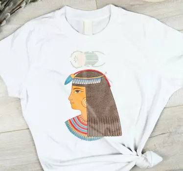 T-shirt profil de reine Égyptienne - TenStickers