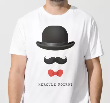 T-shirt personnage Poirot - TenStickers