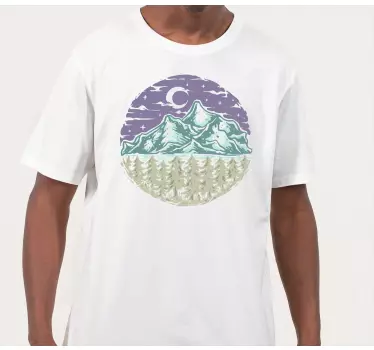 T-shirt scène naturelle de montagne - TenStickers
