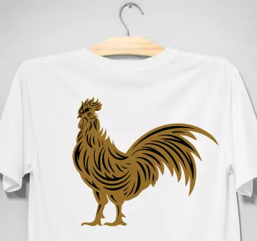 T-shirt silhouette de coq royal - TenStickers