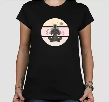 T-shirt silhouette de femme méditative - TenStickers