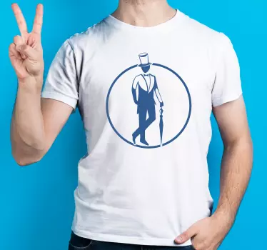 T-shirt silhouette d'homme Élégant - TenStickers