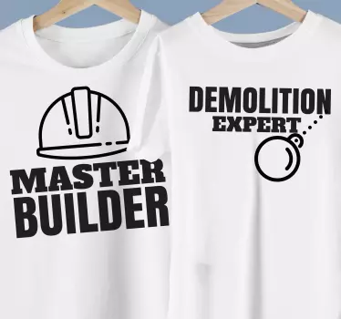 T-shirt vêtements de maître bâtisseur - TenStickers