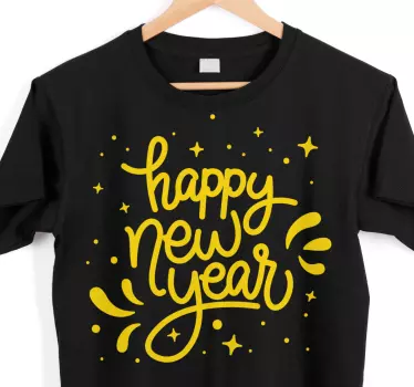 T-shirt vœux de nouvel an joyeux - TenStickers