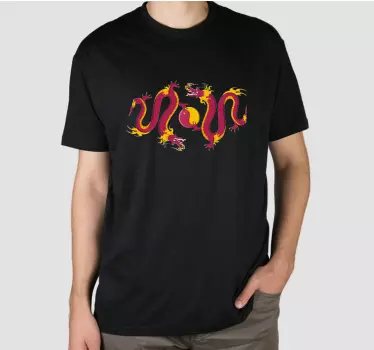Tableau tortues graphique de dragon enflammé - TenStickers