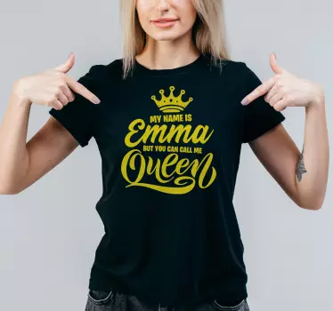 T-shirt Appelez-moi reine personnalisable - TenStickers