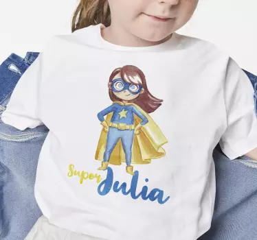 Tee shirt comme des garçons Fille super-héros personnalisé - TenStickers