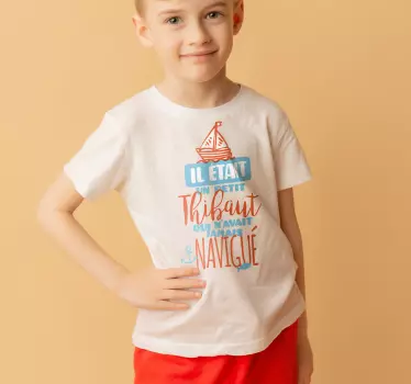 Tee shirt comme des garçons il était un petit navire - TenStickers