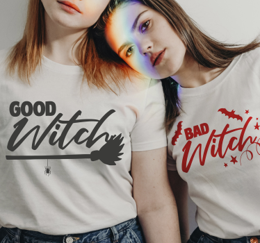 Tee shirt halloween Bonne sorcière et mauvaise sorcière - TenStickers