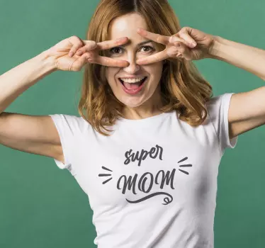 Tee-shirt mère et fille attitude de super maman - TenStickers