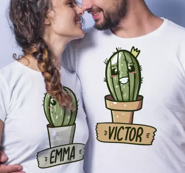 Tee-shirt mère et fille design cactus couple - TenStickers