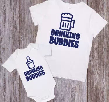 Tee-shirt mère et fille ensemble de buveurs amusants - TenStickers