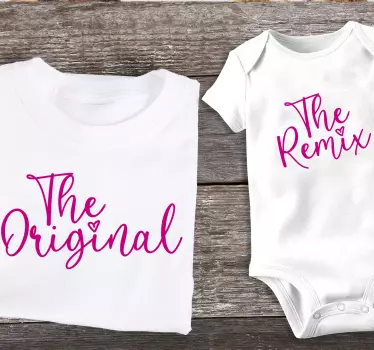 Tee-shirt mère et fille l'original remix - TenStickers
