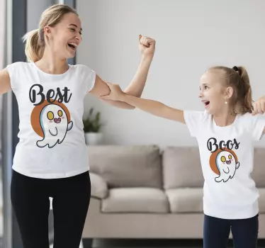 Tee-shirt mère et fille meilleur costume fantôme - TenStickers