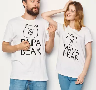 Tee-shirt mère et fille oursons assortis - TenStickers