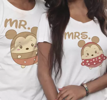 Tee-shirt mère et fille personnages adorables - TenStickers
