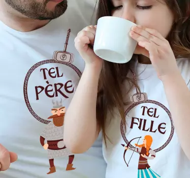 Tee-shirt mère et fille tenues assorties amusantes - TenStickers