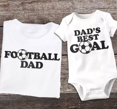 Tee shirt père et enfant football - TenStickers