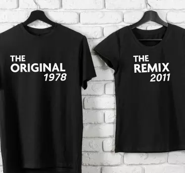 Tee shirt pere et fils El original et el remix - TenStickers