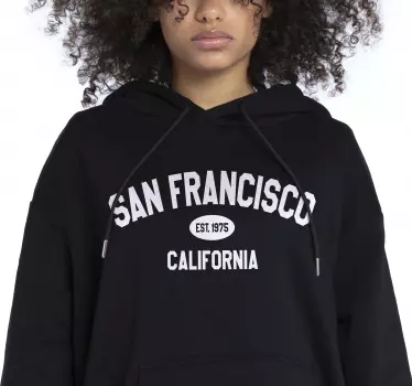 Sweatshirt texte style vintage Université - TenStickers