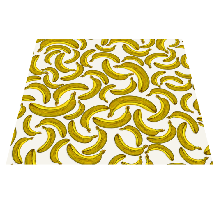 Tapis vinyle jaune conception de banane - TenStickers